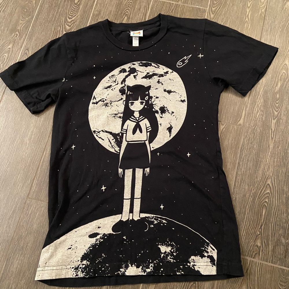 Omocat Moon Girl Anime Shirt Rare Unisex Used